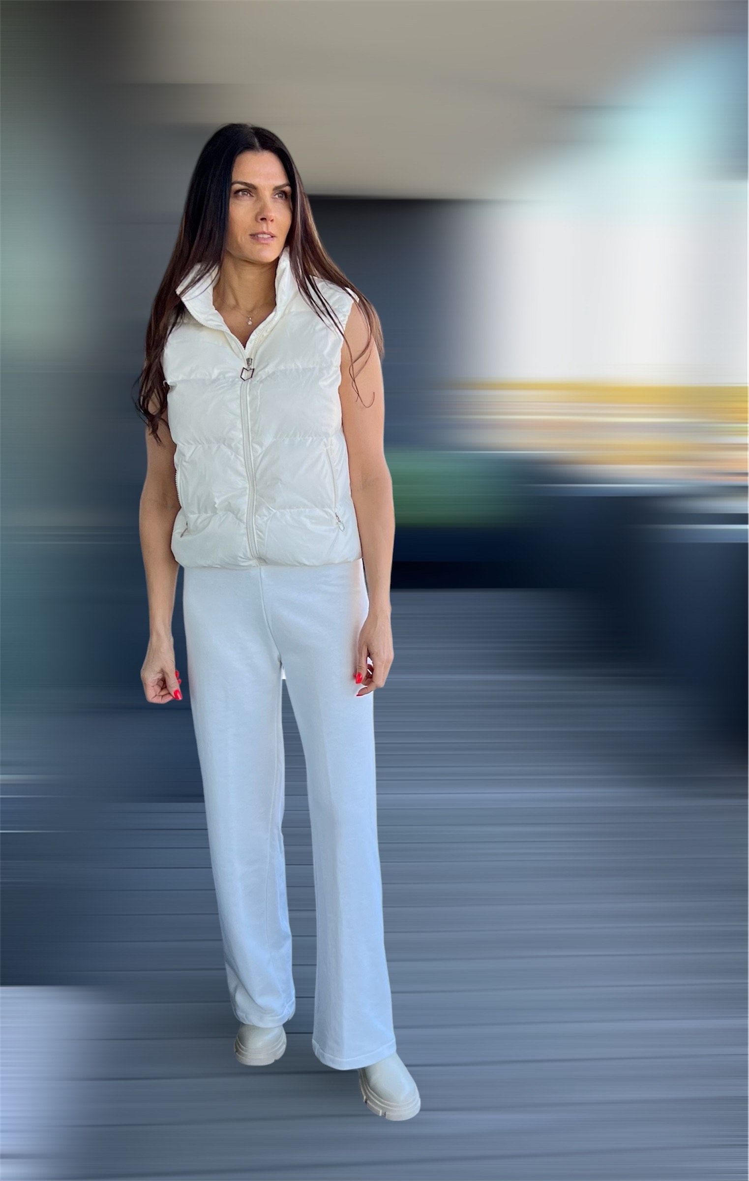 Pūkinė liemenė “Milk white” - Image 3