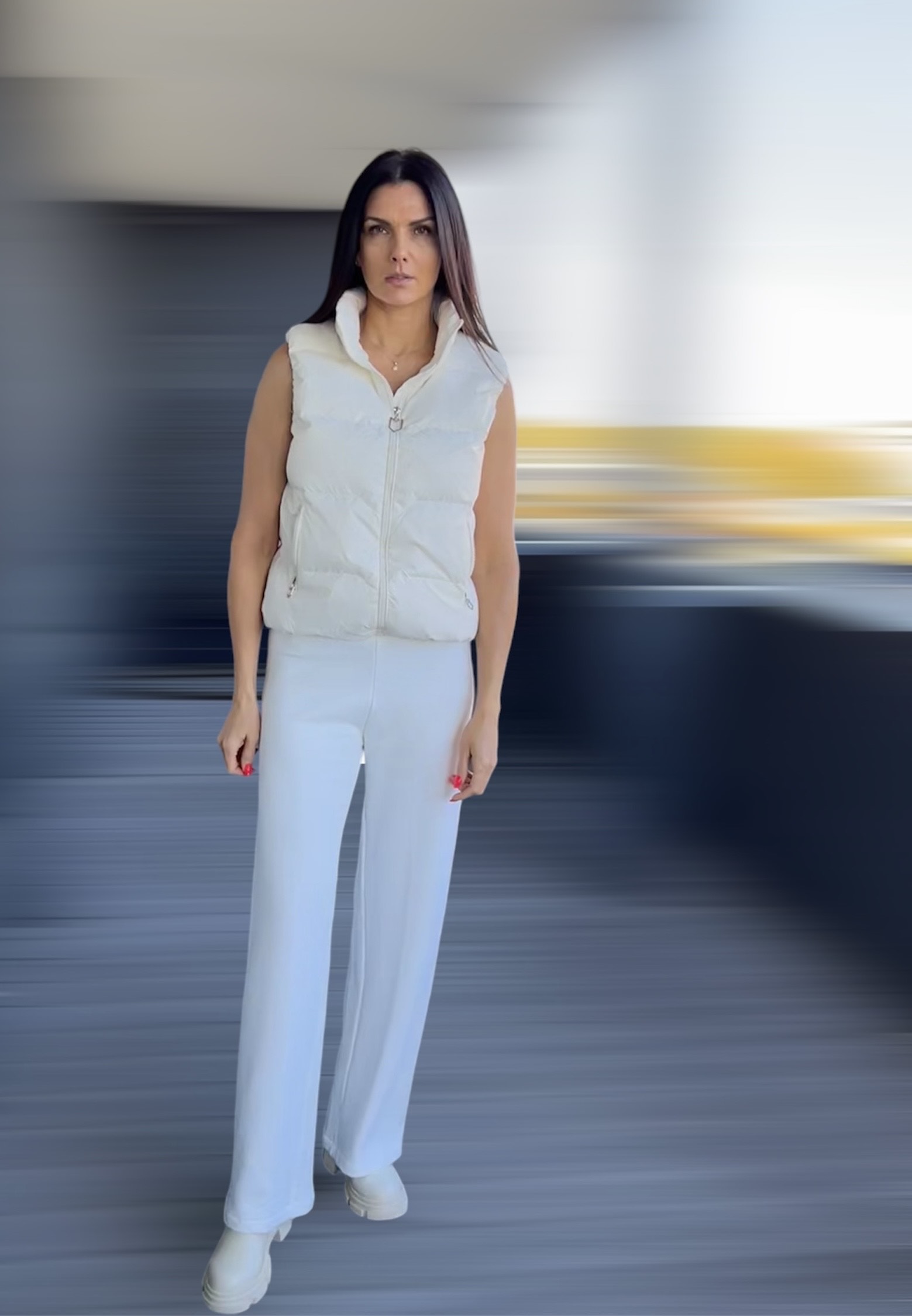 Pūkinė liemenė “Milk white” - Image 4